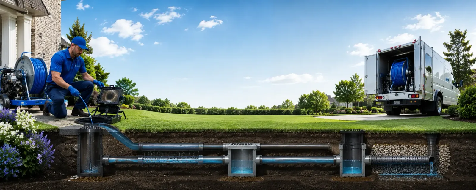 Outdoor drain cleaning information for Breckenridge, MI