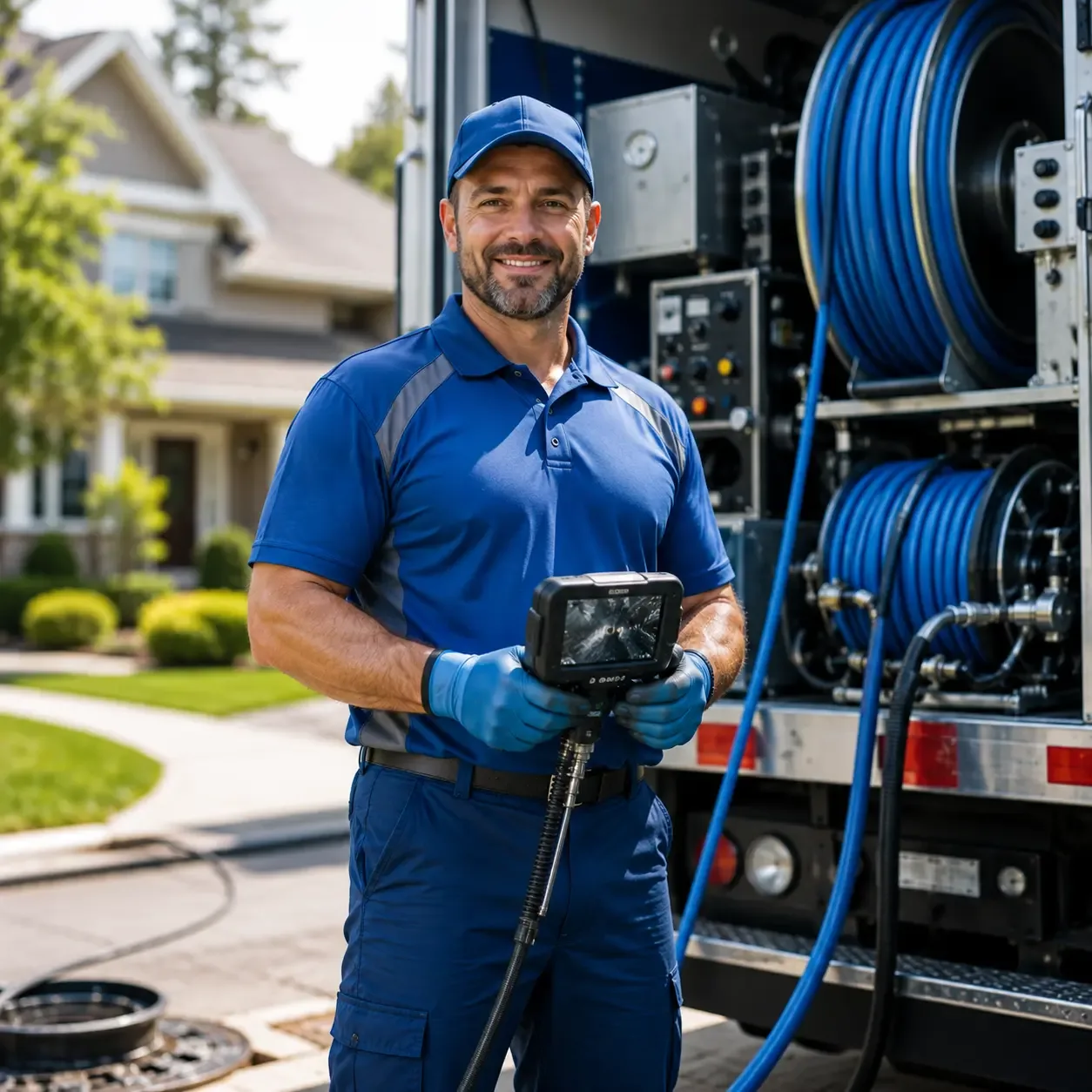 Local outdoor drain cleaning specialists in Breckenridge, MI